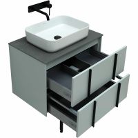 Тумба под раковину Allen Brau Reality 70 1.32004.PWM подвесная Папирус матовый — фото 51, Тумбы под раковину