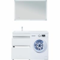 Тумба под раковину Aquanet Вега 120 Белый глянец арт-329124 — фото 9, Тумбы под раковину