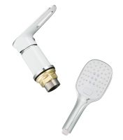 Смеситель на борт ванны Frap H49 F1149 Белый Хром — фото 2, Смесители на борт ванны