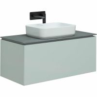 Тумба под раковину Allen Brau Infinity 100 1.21004.PWM подвесная Папирус матовый — фото 17, Тумбы под раковину