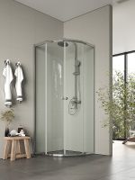 Товар: Душевой уголок Agger A01-080TCR/G 80x80 профиль Хром стекло прозрачное - фото 2 Душевой уголок Agger A01-080TCR/G 80x80 профиль Хром стекло прозрачное — фото 2, Душевые уголки четверть круга