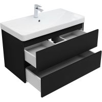Товар: Тумба под раковину Aquanet Вега 2.0 90 337956 подвесная Черная матовая - фото 4 Тумба под раковину Aquanet Вега 2.0 90 337956 подвесная Черная матовая — фото 4, Тумбы под раковину