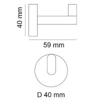 Крючок Webert Rimini RI500401010 Золото — фото 2, Крючки для полотенец