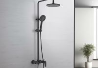 Душевая система Aquatek Бетта AQ2140MB Черная матовая — фото 3, Душевые стойки