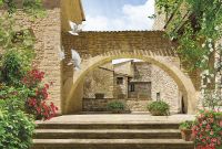 Фреска Ortograf Городской пейзаж 3966 Фактура флок FLK Флизелин (4*2,7) Бежевый/Разноцветный, Город/Пейзаж арт-3966 (флок FLK) — фото 2, Фрески