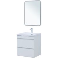 Тумба под раковину Aquanet Нота New 58 подвесная Белый глянец арт-335417 — фото 6, Тумбы под раковину