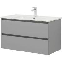 Тумба под раковину Aquanet Вега 90 329604 подвесная Мисти грин — фото 3, Тумбы под раковину