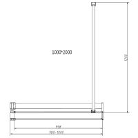 Душевая перегородка Vincea Walk-In HR 100 VSW-4HR100CL профиль Хром стекло прозрачное — фото 5, Душевые перегородки