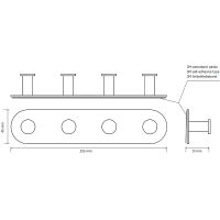Вешалка для полотенец Bemeta Easy 163106391 Нержавеющая сталь полированная — фото 2, Крючки для полотенец