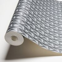 Обои AS Creation Karl Lagerfeld 37844-4 Винил на флизелине (0,53*10,05) Черный, Геометрия/Под кожу — фото 4, Обои для стен