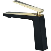 Смеситель для раковины Boheme Venturo 381-b Черный Золото — фото 1, Смесители