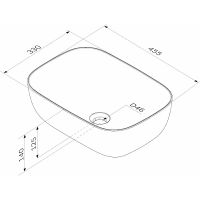 Раковина-чаша AM.PM Func 45 M8FWCC10450WG Белая — фото 9, Раковины накладные