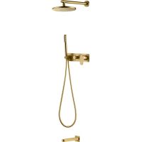 Душевая система Boheme Spectre 454-2-BR Бронза — фото 1, Душевое оборудование. Душевая программа