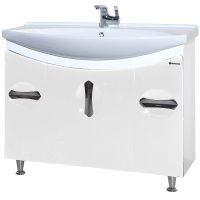 Тумба под раковину Bellezza Лагуна 105 4632118110010 Белая — фото 1, Тумбы под раковину