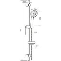 Товар: Душевой гарнитур Orange O-Shower OS053 Хром - фото 14 Душевой гарнитур Orange O-Shower OS053 Хром — фото 14, Душевые гарнитуры