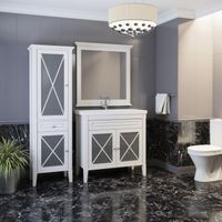 Зеркало Opadiris Палермо 90 Белое матовое арт-Z0000008548 — фото 2, Зеркала в ванную комнату