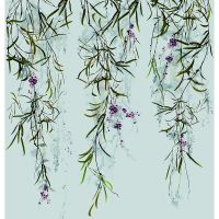 Панно Marburg Crush Motion Винил на флизелине (2,1*2,7) Серый, Листья/Цветы арт-63454 — фото 1, Обои для стен