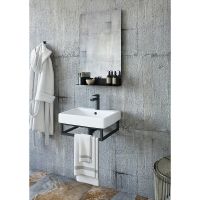 Товар: Консоль для раковины Sanflor Тайлер 50 С08363 Черный муар - фото 2 Консоль для раковины Sanflor Тайлер 50 С08363 Черный муар — фото 2, Мебель для ванной