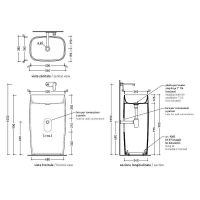 Раковина Flaminia Flag 54 FG52P Белая — фото 3, Раковины