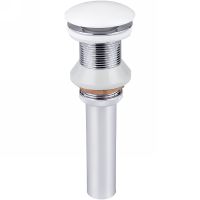 Донный клапан Sintesi SIN-VF-40 click-clack Белый — фото 1, Донные клапаны