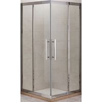 Душевой уголок Grossman Pragma PR-90Q 90x90 профиль Серебро стекло прозрачное — фото 1, Душевые уголки