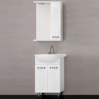 Тумба под раковину Style Line Венеция 55 ЛС-00002336 Белая — фото 5, Мебель для ванной