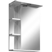 Зеркальный шкаф Stella Polar Концепт Нелея 55/С R SP-00000043 с подсветкой Белый — фото 1, Зеркальные шкафы в ванную