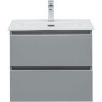 Тумба под раковину Aquanet Вега 60 329601 подвесная Мисти грин — фото 2, Тумбы под раковину