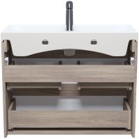 Тумба с раковиной Iddis Zodiac 80 ZOD8AB0i95K подвесная Белая матовая Дерево — фото 3, Тумбы с раковиной