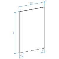 Зеркало Bellezza Лоренцо 60 4619109020473 Дуб светлый — фото 3, Мебель для ванной