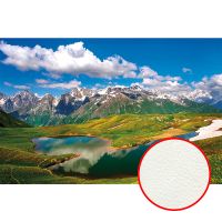 Фреска Ortograf Горы 30920 Фактура флок FLK Флизелин (4,1*2,7) Зеленый/Голубой, Горы/Пейзаж/Природа — фото 1, Фрески