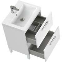 Товар: Тумба с раковиной Cersanit Melar 60 64762 Белая - фото 3 Тумба с раковиной Cersanit Melar 60 64762 Белая — фото 3, Тумбы с раковиной