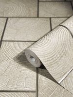 Обои Marburg Natural Opulence 33225 Винил на флизелине (0,7*10,05) Бежевый, Геометрия/Под дерево — фото 3, Обои для стен