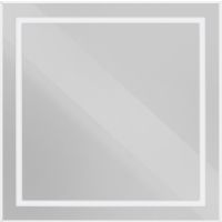 Зеркало BelBagno Kraft 80 SPC-KRAFT-800-800-SENS-AL с подсветкой Сатин с сенсорным выключателем — фото 1, Мебель для ванной