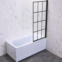 Товар: Шторка на ванну Veconi Palau 70 R PL77R-70-01-C6 профиль Черный матовый стекло прозрачное - фото 1 Шторка на ванну Veconi Palau 70 R PL77R-70-01-C6 профиль Черный матовый стекло прозрачное — фото 1, Шторки для ванной распашные