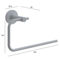 Полотенцедержатель Boheme Uno 10975-B Черный матовый — фото 2, Полотенцедержатели