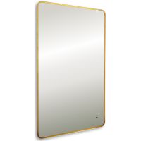 Зеркало Silver Mirrors Incanto 60 LED-00002558 с подсветкой Золото с бесконтактным выключателем и диммером — фото 1, Зеркала в ванную комнату