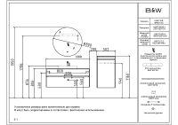 Тумба с раковиной Black&White Universe U907.1000-1 100 907U1000-1 подвесная White matt Lauren gold — фото 10, Мебель для ванной