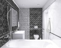 Керамическая мозаика Laparet Crystal чёрный+белый 30х30 см — фото 3, Керамическая плитка