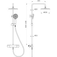 Товар: Душевая система beWash BV1TMSS6120 с термостатом Черная матовая - фото 5 Душевая система beWash BV1TMSS6120 с термостатом Черная матовая — фото 5, Душевое оборудование. Душевая программа