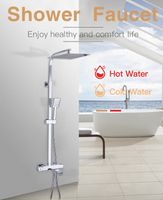 Душевая система Gappo G07 G2407-40 с термостатом Хром — фото 13, Душевые стойки