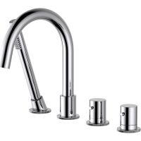 Смеситель на борт ванны Timo Saona 2330/00Y с термостатом Хром — фото 1, Смесители на борт ванны