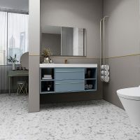 Тумба с раковиной Orans BC-1129 120 11291200 подвесная Matt sky blue — фото 8, Тумбы с раковиной