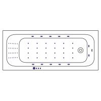 Акриловая ванна Whitecross Vibe 170x70 0105.170070.100.NANO.GL с гидромассажем — фото 7, Ванны