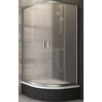 Душевой уголок Ravak Blix 80x80 BLCP4-80 Sabina 3B240U40ZG профиль Сатин стекло матовое — фото 1, Душевые уголки четверть круга