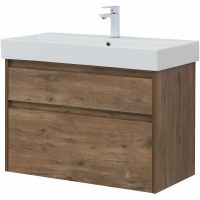 Тумба под раковину Aquanet Nova Lite 85 249954 подвесная Дуб рустикальный — фото 1, Мебель для ванной