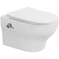 Унитаз биде Boheme Fiore 978-SET-2-MW подвесной Белый матовый с сиденьем Микролифт — фото 1, Унитазы