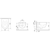 Товар: Унитаз AM.PM Awe C111738WH подвесной без сиденья - фото 12 Унитаз AM.PM Awe C111738WH подвесной без сиденья — фото 12, Подвесные унитазы