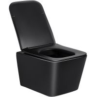 Унитаз Vincea Q-Line VT1-12MB подвесной Черный матовый с сиденьем Микролифт — фото 3, Подвесные унитазы