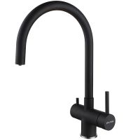 Смеситель для кухни Paulmark Heller He213218-418 Черный металлик — фото 1, Смесители для кухни